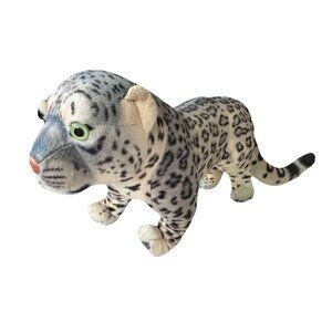 Wild Republic Cuddlekins Jumbo Snow Leopard Plush Stuffed Animal Vintage
